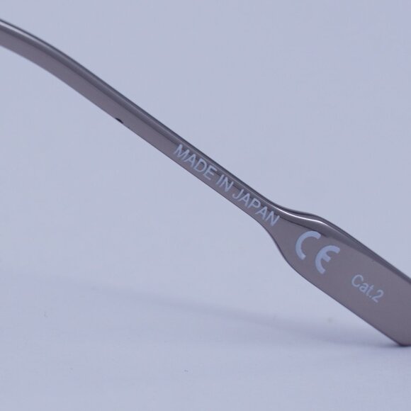 Montblanc MB0189S 005 Sunglasses Grey Square Frame, Green Lenses - Picture 9 of 11